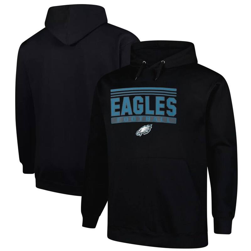 ̵ եʥƥ  T ȥåץ Men's Fanatics Black Philadelphia Eagles ...