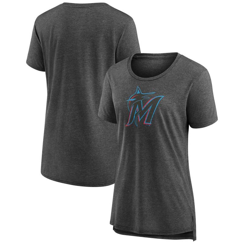 ReVida ŷԾŹ㤨̵֡ ֥ǥå ǥ T ȥåץ Women's Gray Miami Marlins Weathered Official Logo Tri-Blend T-Shirt Mrl GreyפβǤʤ12,480ߤˤʤޤ