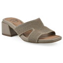 【送料無料】 クリフバイホワイトマウンテン レディース サンダル シューズ Cliffs by White Mountain Milled Women's Block Heeled Sandals Gold Fabric