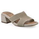 【送料無料】 クリフバイホワイトマウンテン レディース サンダル シューズ Cliffs by White Mountain Milled Women's Block Heeled Sandals Taupe Fabric