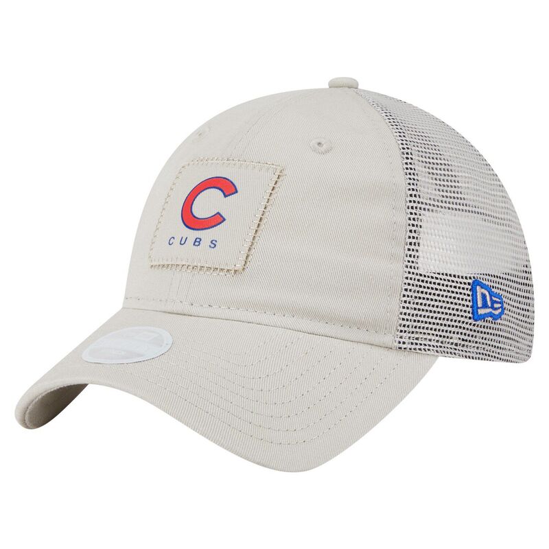 【送料無料】 ニューエラ レディース 帽子 アクセサリー Women's New Era Light Beige Chicago Cubs Square Stitch 9TWENTY Adjustable Hat Cub Lt Bei