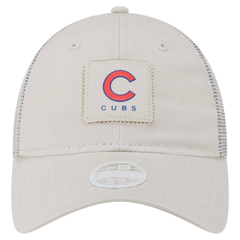 【送料無料】 ニューエラ レディース 帽子 アクセサリー Women's New Era Light Beige Chicago Cubs Square Stitch 9TWENTY Adjustable Hat Cub Lt Bei
