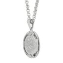 【送料無料】 アンブランデッド レディース ネックレス・チョーカー・ペンダントトップ アクセサリー Stainless Steel Diamond Accent St. Christopher Medal Pendant Necklace Stainless(4)