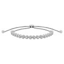 【送料無料】 アンブランデッド レディース ブレスレット・バングル・アンクレット アクセサリー Sterling Silver 1/10 Carat T.W. ...