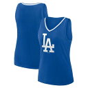 【送料無料】 プロファイル レディース Tシャツ トップス Women's Royal Los Angeles Dodgers Plus Sized Stellar Win V-Neck Tank Top Lad Blue
