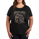 【送料無料】 ライセンス キャラクター レディース Tシャツ トップス Plus Size Jurassic World Rebirth Back To The...