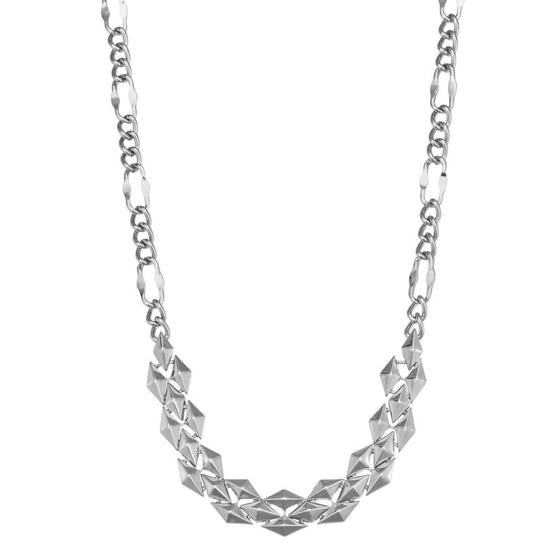 【送料無料】 ヴェラウォン レディース ネックレス・チョーカー・ペンダントトップ アクセサリー Simply Vera Vera Wang Silver Tone Diamond-Shape Frontal Necklace Silver Tone
