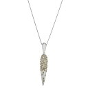 【送料無料】 ヴェラウォン レディース ネックレス・チョーカー・ペンダントトップ アクセサリー Simply Vera Vera Wang Silver Tone Pave Brown Crystal Elongated Necklace Clear