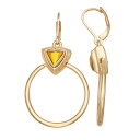 【送料無料】 ナインウェスト レディース ピアス・イヤリング アクセサリー Nine West Gold Tone Embelm Drop Leverback Earrings Gold Tone