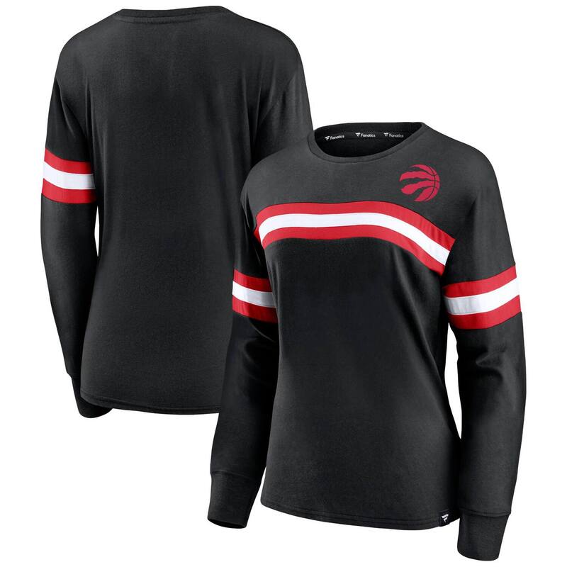̵ եʥƥ ǥ T ȥåץ Women's Fanatics Black Toronto Raptors ...