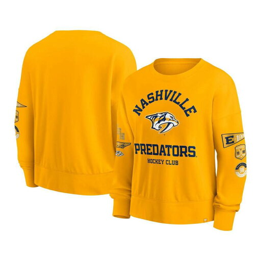 【送料無料】 ファナティクス レディース Tシャツ トップス Women's Fanatics Gold Nashville Predators Go Team Pullover Sweatshirt Pdt Gold 【送料無料】 ファナティクス レディース Tシャツ トップス Women's Fanatics Gold Nashville Predators Go Team Pullover Sweatshirt Pdt Gold