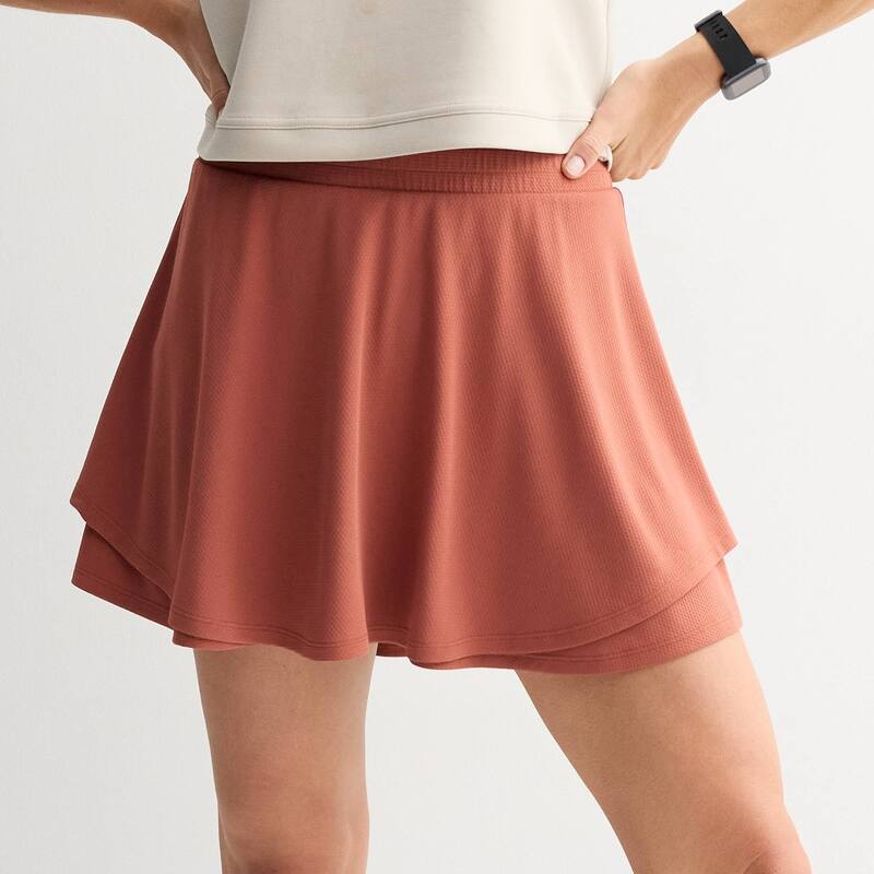 【送料無料】 Tek Gear レディース スカート ボトムス Women’s Tek Gear Mesh Flippy Skort Virginia Mauve