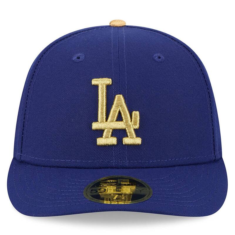 【送料無料】 ニューエラ メンズ 帽子 アクセサリー Men's New Era Royal Los Angeles Dodgers 2025 Gold Collection Low Profile 59FIFTY Fitted Hat Lad Blue