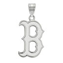 【送料無料】 ロゴアート レディース ブレスレット・バングル・アンクレット アクセサリー LogoArt 10k Gold Boston Red Sox Large Pendant 10k White Gold