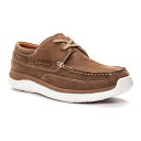 【送料無料】 プロペット メンズ デッキシューズ シューズ Propet Pomeroy Men's Leather Boat Shoes Timber