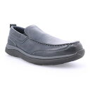 【送料無料】 プロペット メンズ スリッポン・ローファー シューズ Propet Preston Men's Leather Loafers Navy