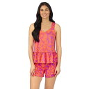 【送料無料】 クドルドッズ レディース ナイトウェア アンダーウェア Women's Cuddl Duds Cozy Pajama Tank Top & Paj...