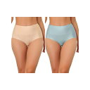【送料無料】 アレグラ ケー レディース パンツ アンダーウェア 2 Packs Women's Tummy Control Traceless Hipster...