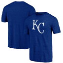 【送料無料】 プロファイル メンズ Tシャツ トップス Men'sProfile Royal Kansas City Royals Big & Tall Distressed Logo T-Shirt Ryl Blue