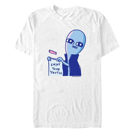 【送料無料】 ライセンス キャラクター メンズ Tシャツ トップス Big & Tall Enjoy Your Youth Graphic Tee White 【送料無料】 ライセンス キャラクター メンズ Tシャツ トップス Big & Tall Enjoy Your Youth Graphic Tee White
