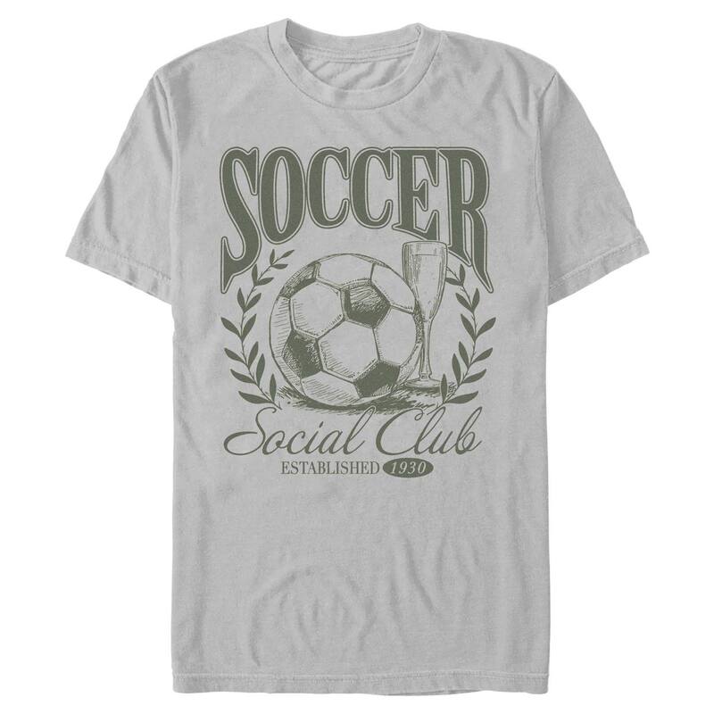 【送料無料】 ライセンス キャラクター メンズ Tシャツ トップス Men's Soccer Social Club Established 1930 Graphic Tee Ice Gray