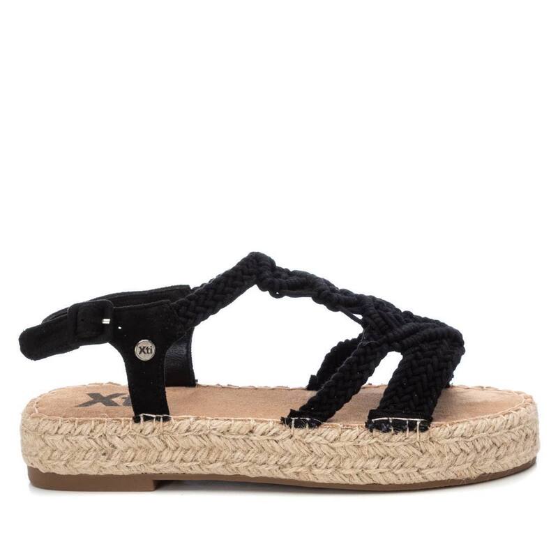 【送料無料】 キシタイ レディース サンダル シューズ XTI Women's Espadrilles Sandals 141272 Black