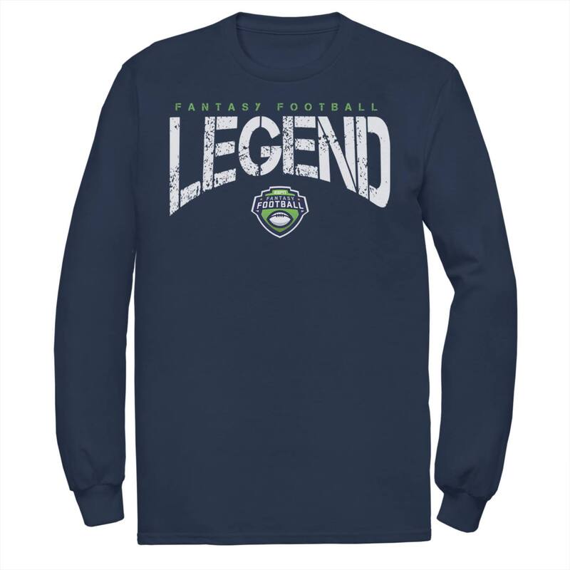 ReVida ŷԾŹ㤨̵֡ 饤 饯  T ȥåץ Men's ESPN Fantasy Football Legend Logo Long Sleeve Tee NavyפβǤʤ7,480ߤˤʤޤ