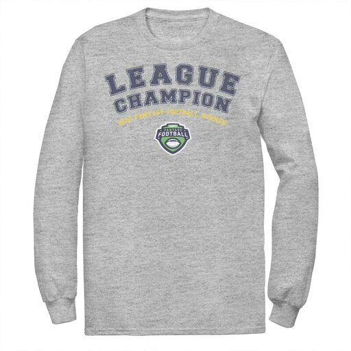 【送料無料】 ライセンス キャラクター メンズ Tシャツ トップス Men's ESPN 2020 Fantasy Football League Champion Blue Text Tee Athletic Heather 【送料無料】 ライセンス キャラクター メンズ Tシャツ トップス Men's ESPN 2020 Fantasy Football League Champion Blue Text Tee Athletic Heather