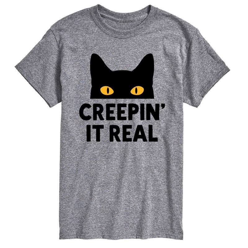 【送料無料】 ライセンス キャラクター メンズ Tシャツ トップス Big & Tall Creepin It Real Tee Gray