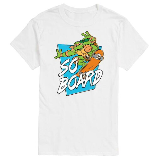 【送料無料】 ライセンス キャラクター メンズ Tシャツ トップス Big & Tall TMNT So Board Graphic Tee White 【送料無料】 ライセンス キャラクター メンズ Tシャツ トップス Big & Tall TMNT So Board Graphic Tee White