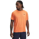 【送料無料】 アンダーアーマー メンズ Tシャツ トップス Big & Tall Under Armour Tech Textured Short Sleeve Tee Solar Orange