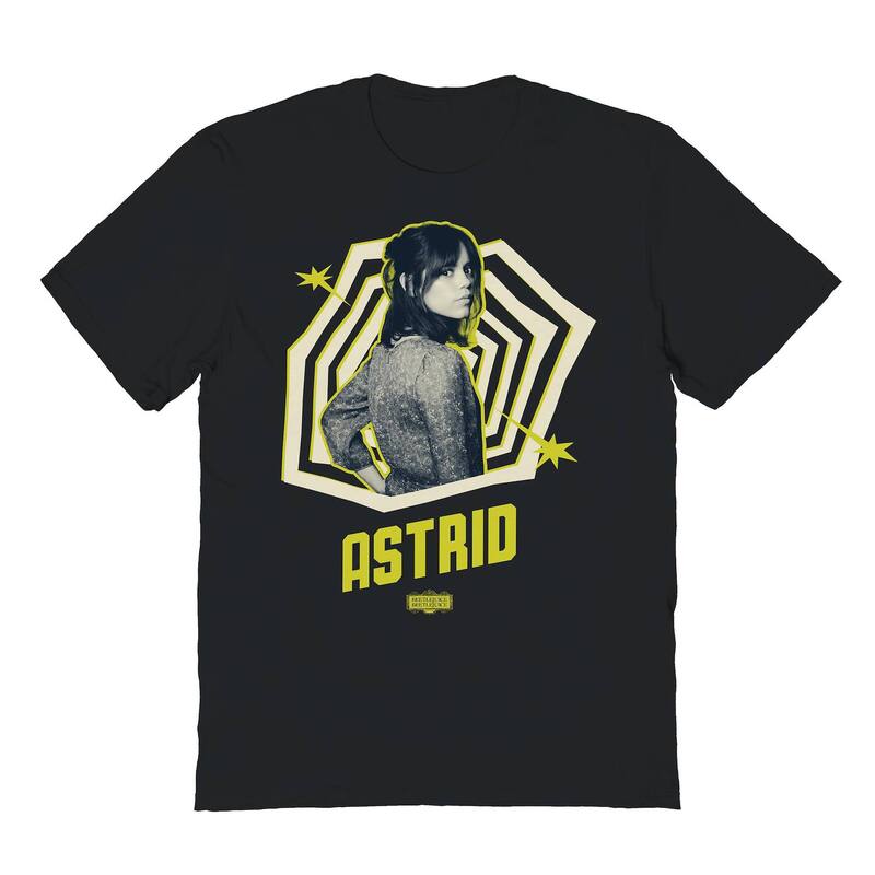 【送料無料】 ライセンス キャラクター メンズ Tシャツ トップス Men's Black Astrid Pose Fill Beetlejuice Graphic Tee Black