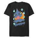 【送料無料】 ライセンス キャラクター メンズ Tシャツ トップス Men's Pokemon Shuppet In Action Poster Graphic Tee Black