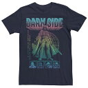 【送料無料】 ライセンス キャラクター レディース Tシャツ トップス Juniors' Star Wars Dark Rainbow Colors Boyfriend Graphic Tee Navy
