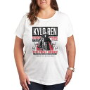 【送料無料】 スター ウォーズ レディース Tシャツ トップス Plus Size Star Wars Kylo Ren The First Order Graphic Tee White