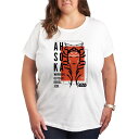 【送料無料】 スター ウォーズ レディース Tシャツ トップス Plus Size Star Wars May The Force Be With You Graphic Tee White