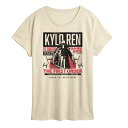 【送料無料】 スター ウォーズ レディース Tシャツ トップス Women's Star Wars Kylo Ren The First Order Graphic Tee Beige