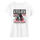 【送料無料】 スター ウォーズ レディース Tシャツ トップス Women's Star Wars Kylo Ren The First Order Graphic Tee White