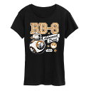 【送料無料】 スター ウォーズ レディース Tシャツ トップス Women's Star Wars BB-8 Astromech Droid Graphic Tee Black