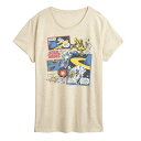 【送料無料】 スター ウォーズ レディース Tシャツ トップス Women's Star Wars Vintage Comic Panels Graphic Tee Beige