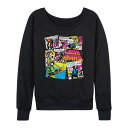 【送料無料】 スター ウォーズ レディース Tシャツ トップス Women's Star Wars Boba Fett French Terry Long Sleeve Tee Black