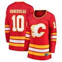 【送料無料】 ファナティクス レディース Tシャツ トップス Women's Fanatics Jonathan Huberdeau Red Calgary F...