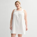 【送料無料】 クロフト&バロー レディース ナイトウェア アンダーウェア Plus Size Croft & Barrow Cotton Sleep Gown ...