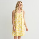 【送料無料】 クロフト&バロー レディース ナイトウェア アンダーウェア Women's Croft & Barrow Cotton Sleep Gown Tw...