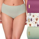 【送料無料】 バリ レディース パンツ アンダーウェア Women's Bali Lux Cotton Essentials 3-pk. Brief Under...
