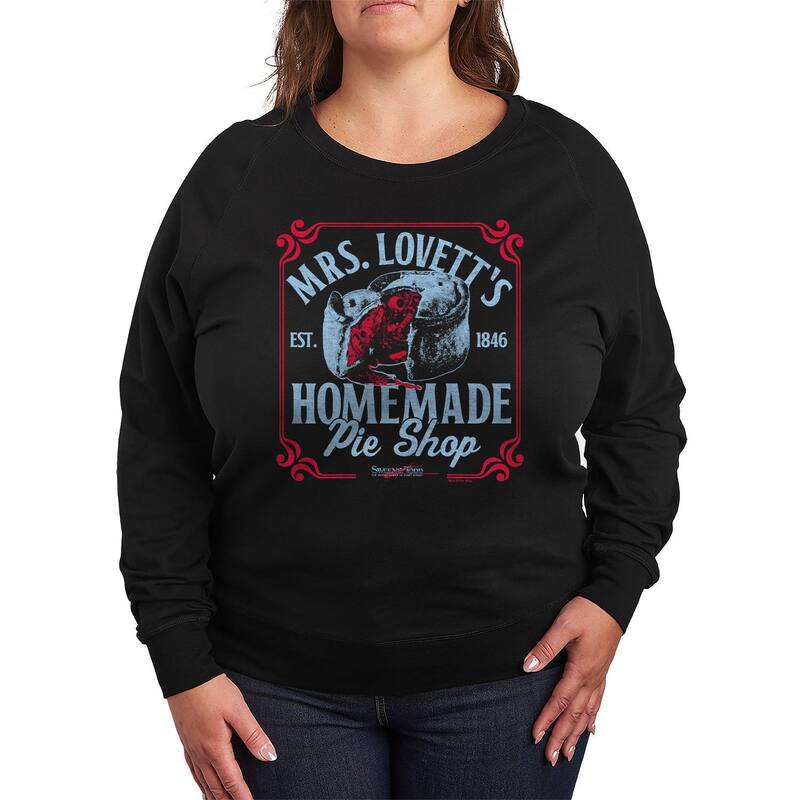 ReVida ŷԾŹ㤨֥˥ᥭ饯 ǥ ȥåץ T ץ饹 ѥ Licensed Character Plusize Sweeney Todd Mrs. Lovett's Homemade Pie Shop French Terry Long Sleeve Tee Black ֥åפβǤʤ9,980ߤˤʤޤ