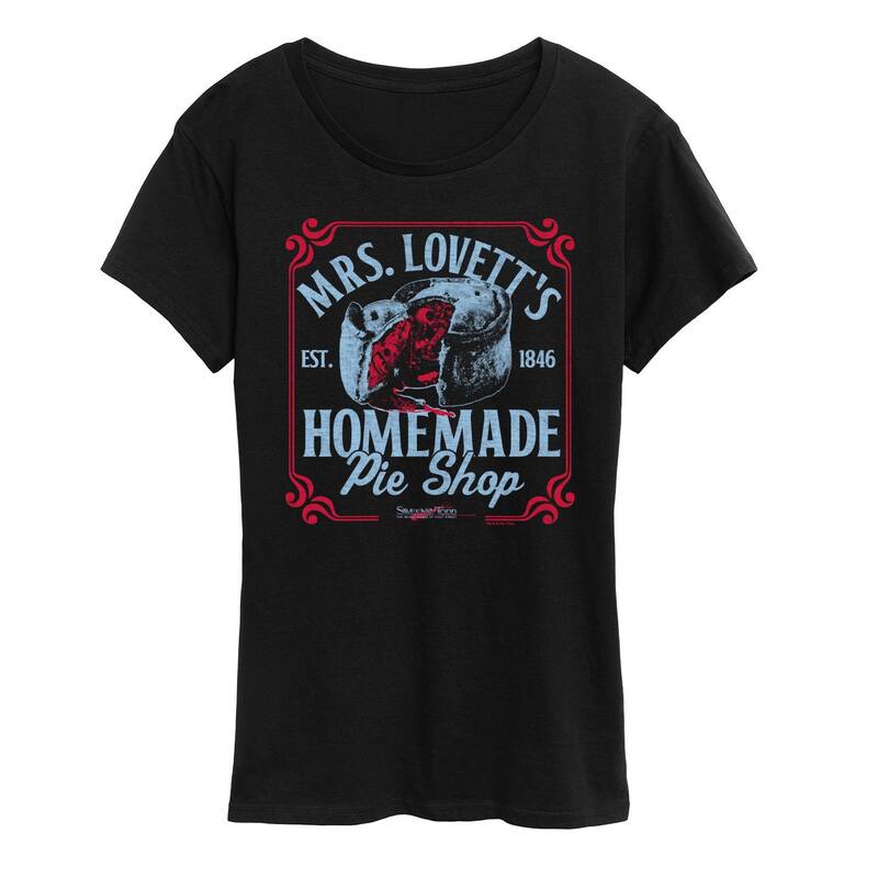 ReVida ŷԾŹ㤨֥˥ᥭ饯 ǥ ȥåץ T եå Licensed Character Women'sweeney Todd Mrs. Lovett's Homemade Pie Shop Graphic Tee Black ֥åפβǤʤ7,980ߤˤʤޤ