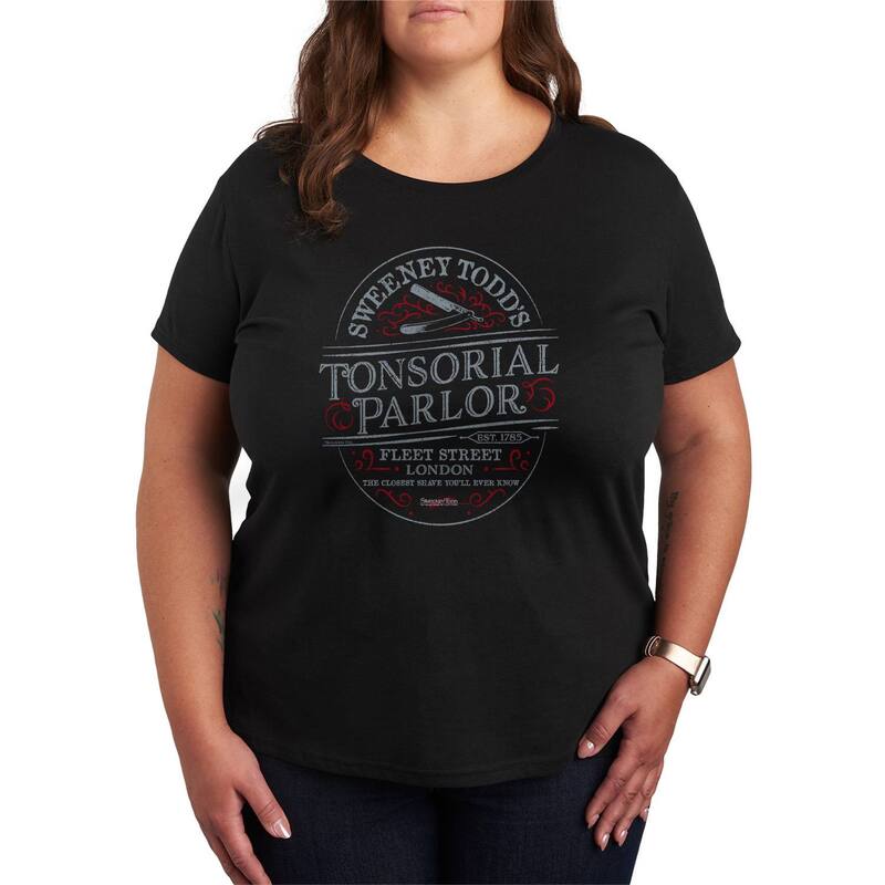 ReVida ŷԾŹ㤨֥˥ᥭ饯 ǥ ȥåץ T ץ饹 եå Licensed Character Plusize Sweeney Todd Tonsorial Parlor Graphic Tee Black ֥åפβǤʤ7,980ߤˤʤޤ