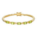 【送料無料】 アンブランデッド レディース ブレスレット・バングル・アンクレット アクセサリー 18k Gold Over Sterling Silver Pe...