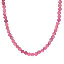 【送料無料】 ステラ グレース レディース ネックレス・チョーカー・ペンダントトップ アクセサリー Stella Grace 18k Rose Gold Over Silver Pink Tourmaline Facetted Bead Necklace Rose Tone(4)